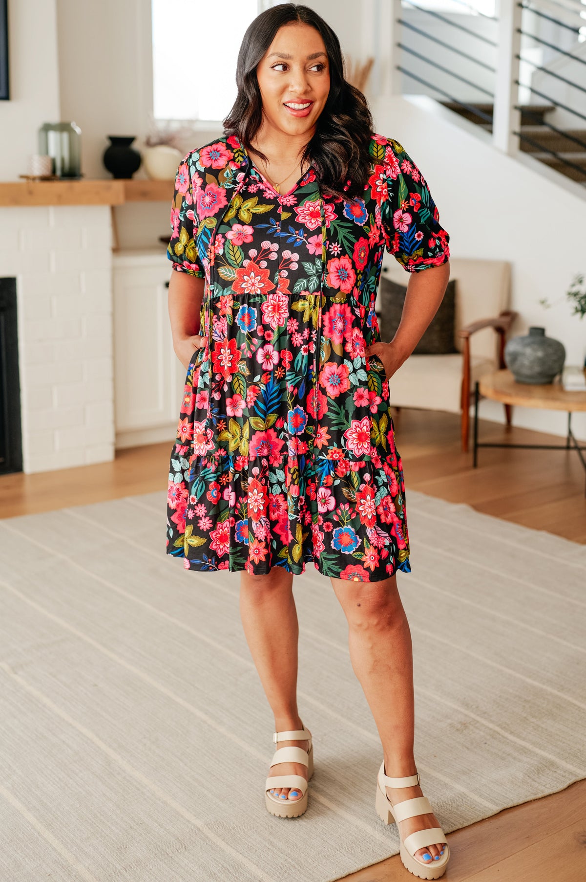 Be Someone Floral Dress - Mack and Mav Boutique 