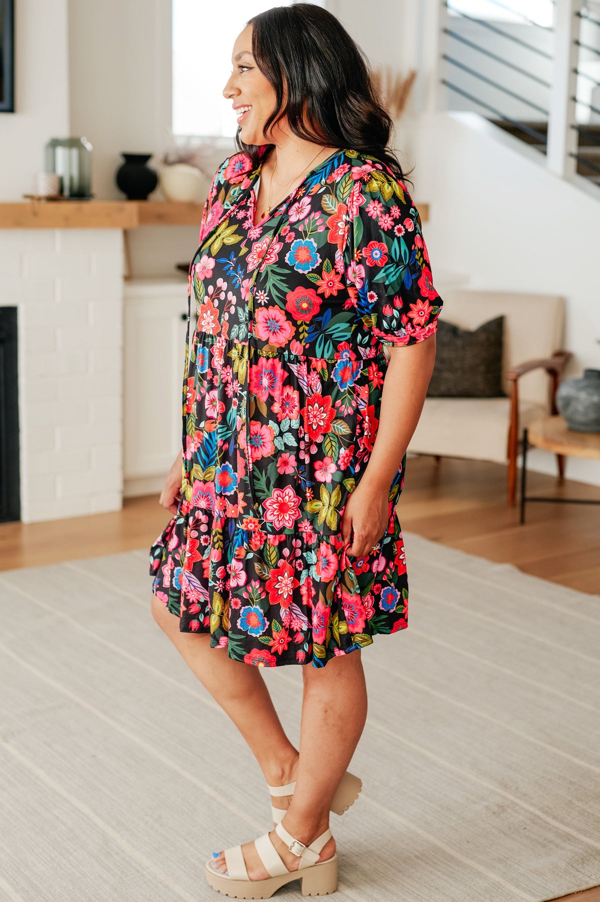 Be Someone Floral Dress - Mack and Mav Boutique 