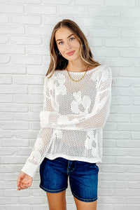 Catch the Breeze Layering Top in Off White