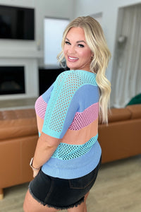 Friend Of A Friend Loose Knit Striped Sweater - Mack and Mav Boutique 