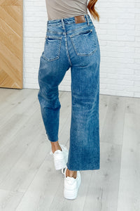 Megan High Rise Rigid Magic Wide Leg Crop Jeans