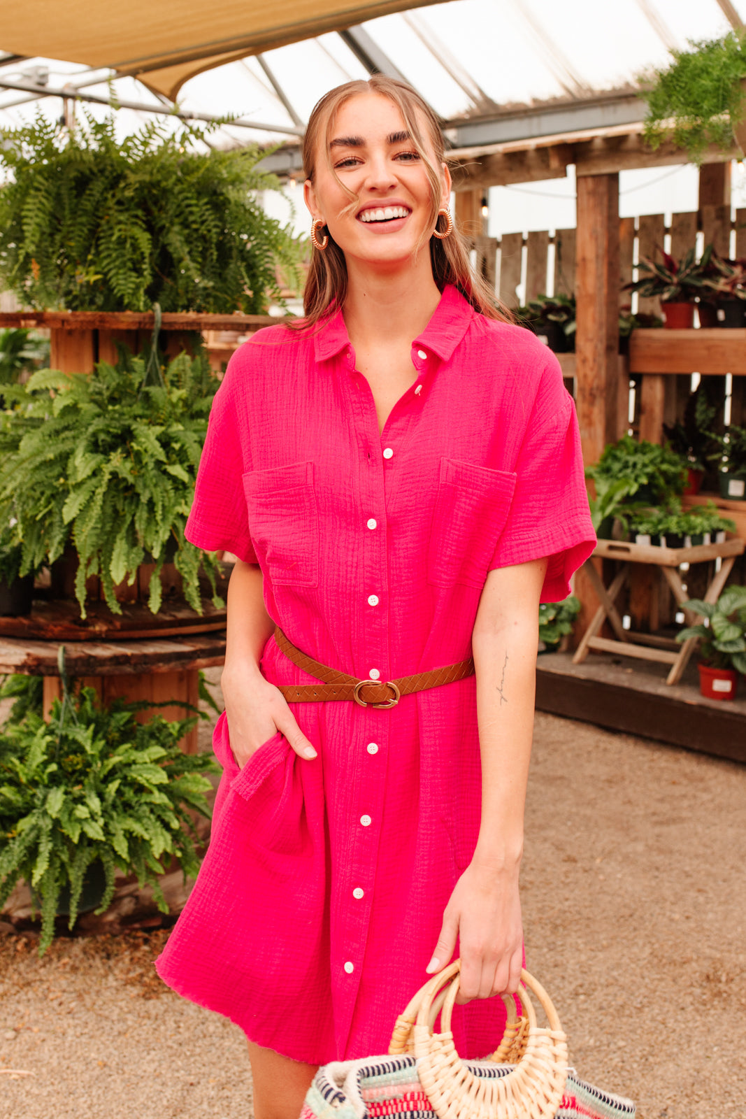 Lively Spirit Button Up - Mack and Mav Boutique 