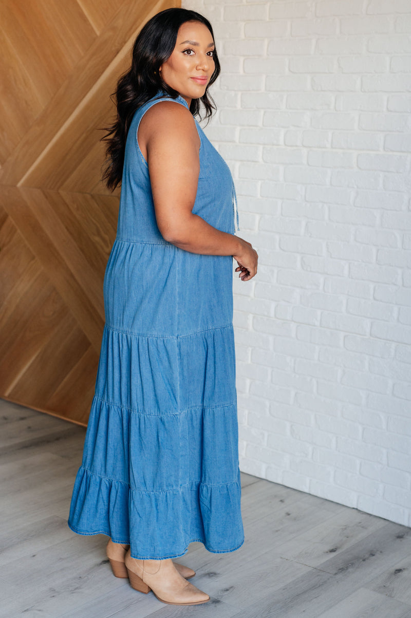Perfect Choice Denim Maxi Dress XL