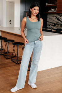 Casual But Cool Tank in Tidewater Teal - Mack and Mav Boutique 