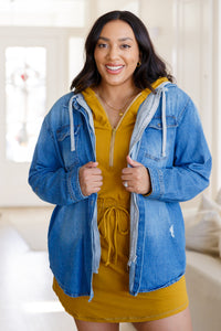 Getting Out Long Sleeve Hoodie Romper Gold Spice - Mack and Mav Boutique 
