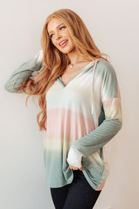 Hazy Horizon Ombre Hoodie - Mack and Mav Boutique 