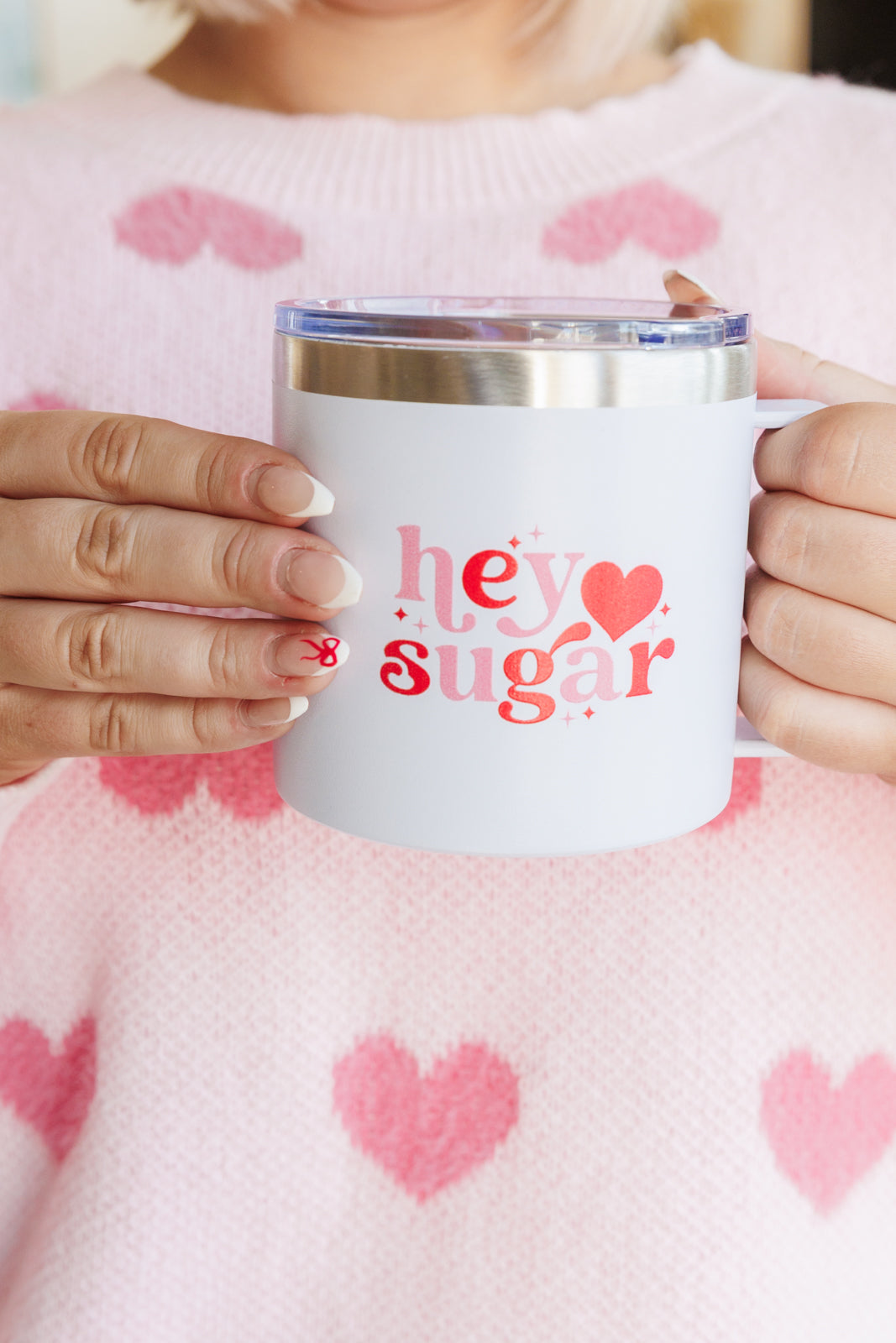 Hey Sugar 14 Oz Double Walled Travel Mug - Mack and Mav Boutique 