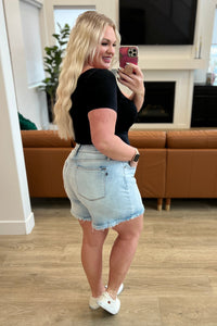 Jenny High Rise Cutoff Dad Shorts - Mack and Mav Boutique 