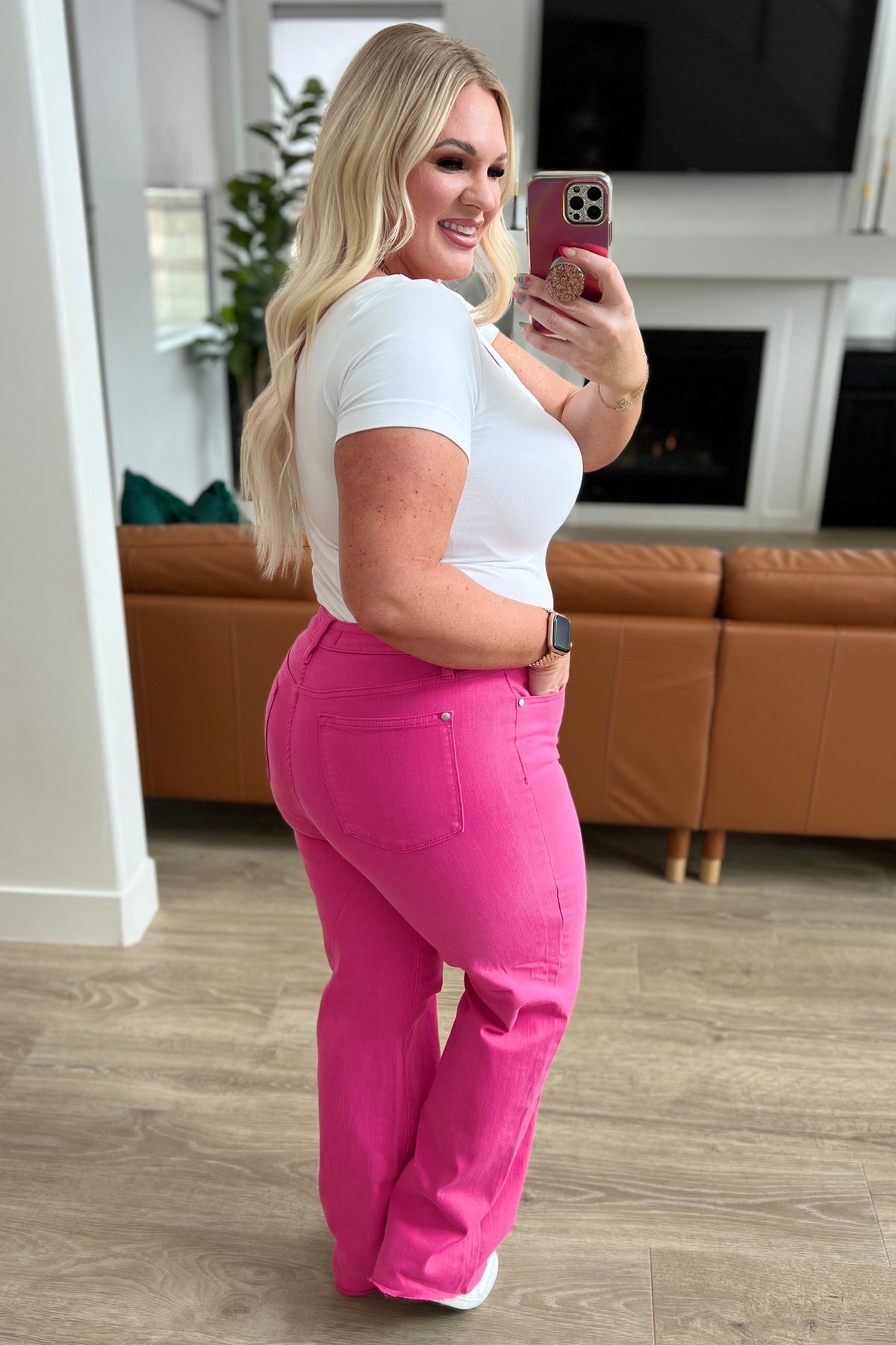 Barbara High Rise Garment Dyed 90's Straight Jeans - Mack and Mav Boutique 