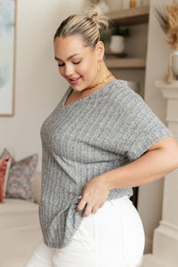 Meet Me at the Greyhound V-Neck Top - Mack and Mav Boutique 
